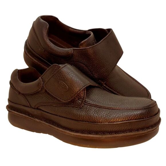 Propet Scandia Strap Mens Black Grain Wide Shoes - 12EEE - Picture 1 of 7